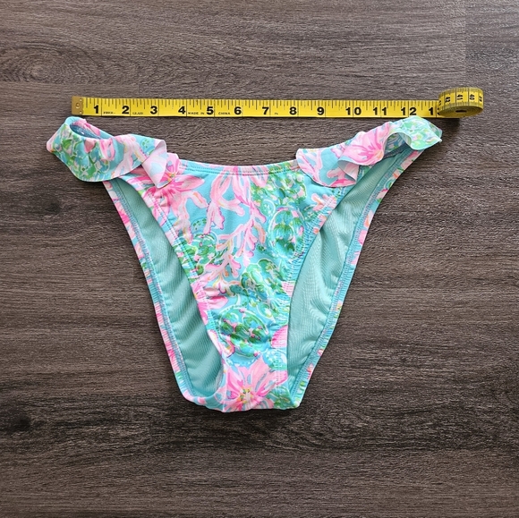 Lilly Pulitzer Light Blue Pink Mitra Bikini Bottom NWOT Size 0 - Picture 12 of 14